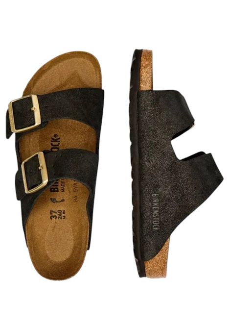 Arizona - Black suede shimemring BIRKENSTOCK | shoes | 1030312SHIMMERING BLACK